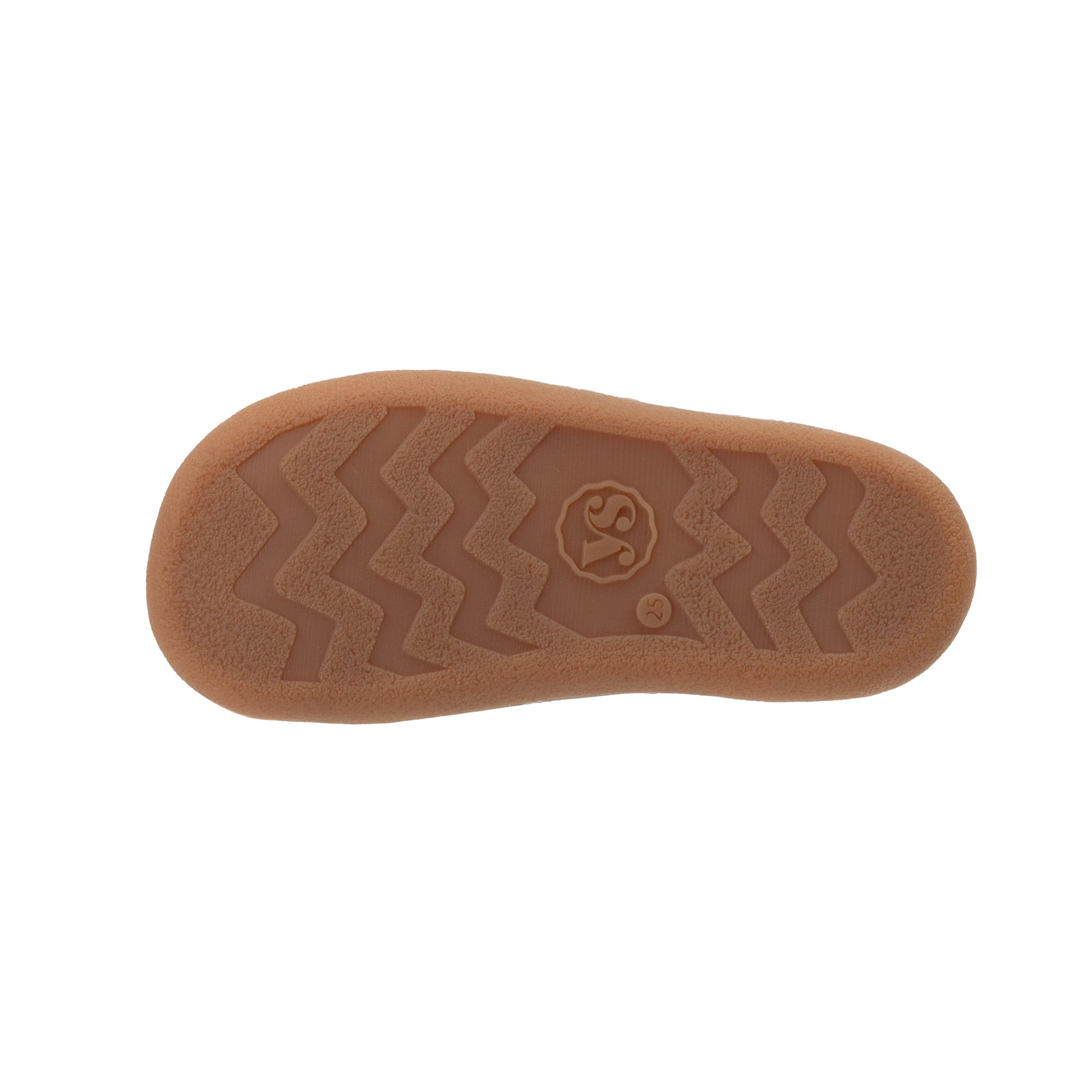Young Soles custom designed barefoot shoe sole with wavy pattern on a white background