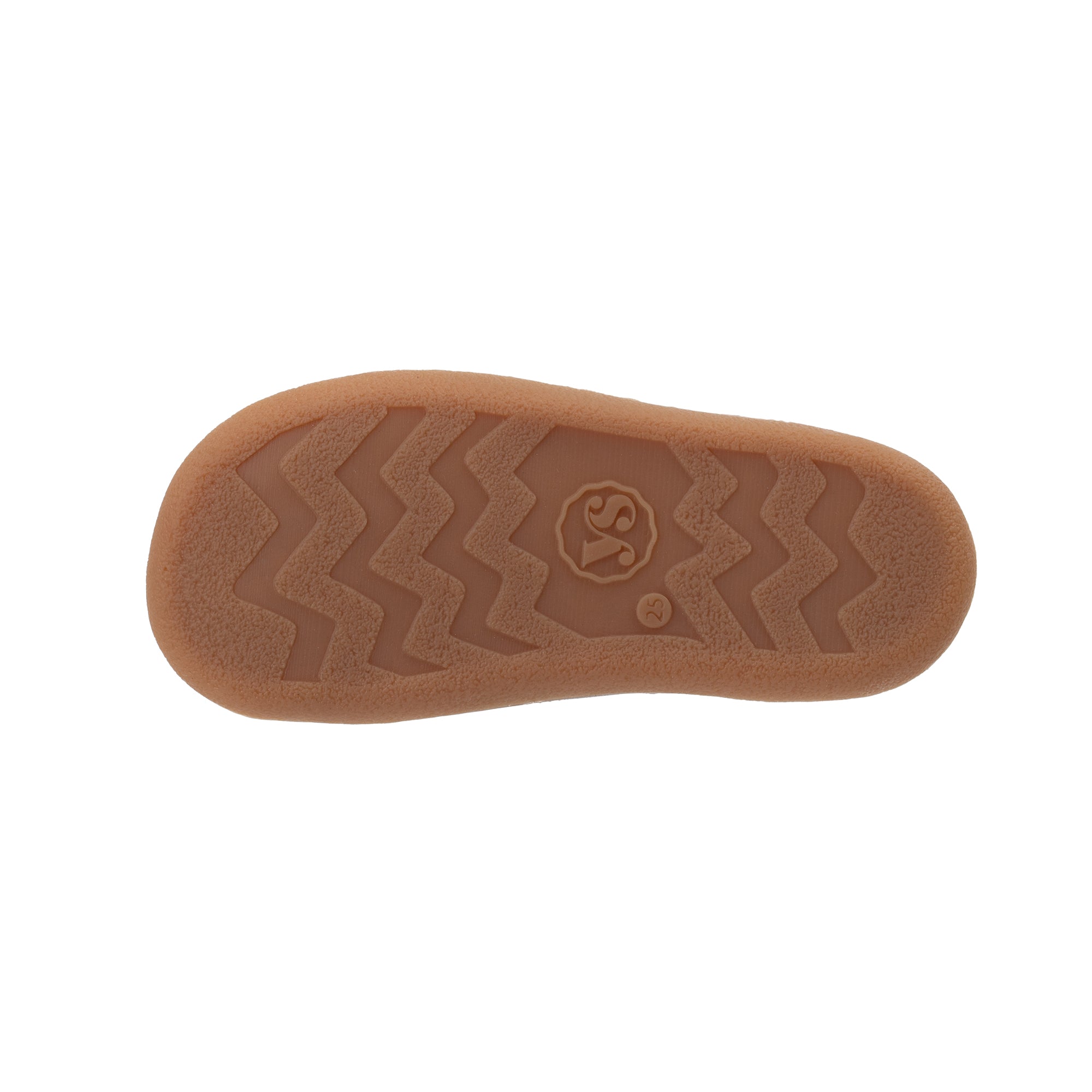 Young Soles custom designed barefoot shoe sole with wavy pattern on a white background
