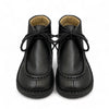Boomer Kids Wallabee Boot Black Leather