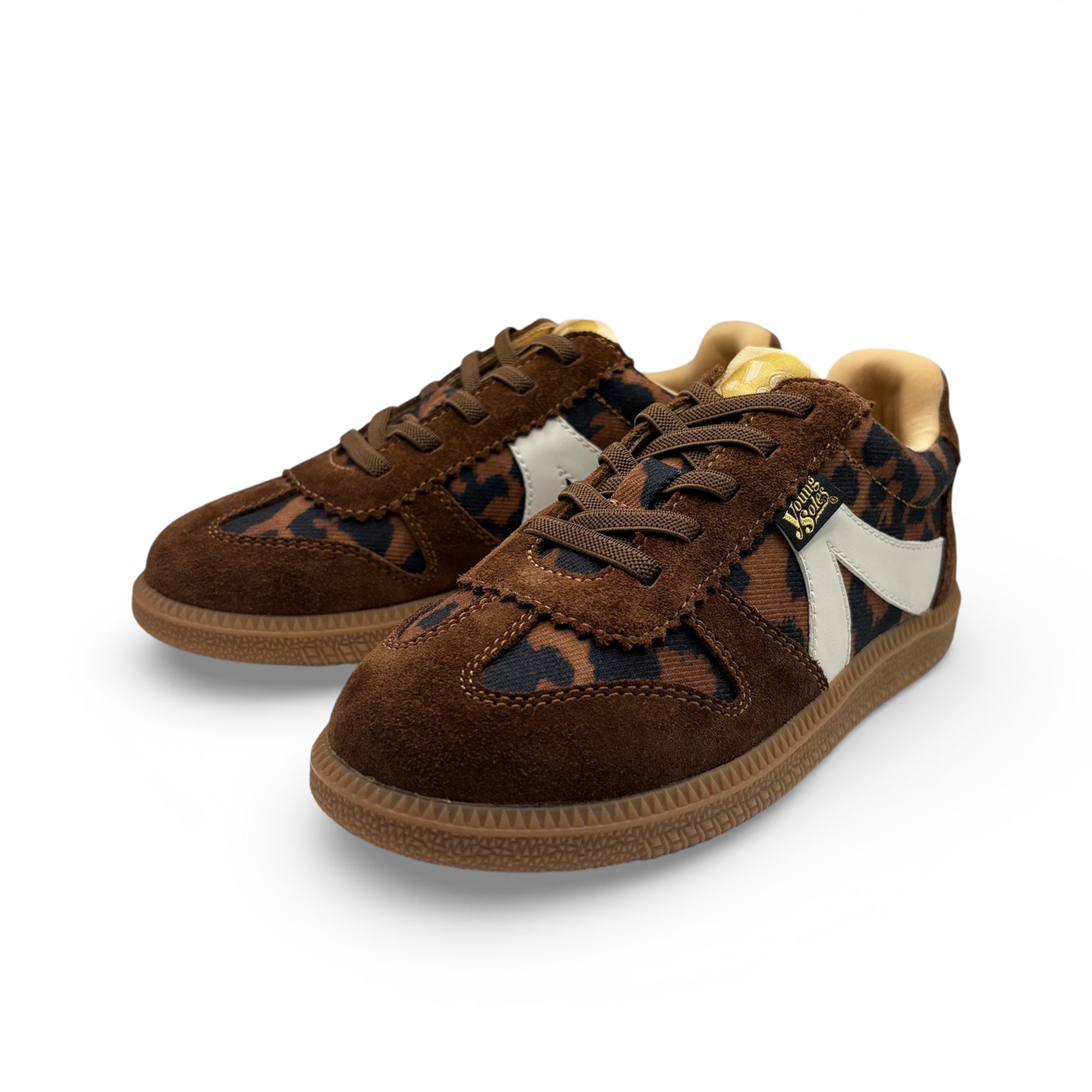 Brooking Kids Sneaker Leopard print Textile and Suede