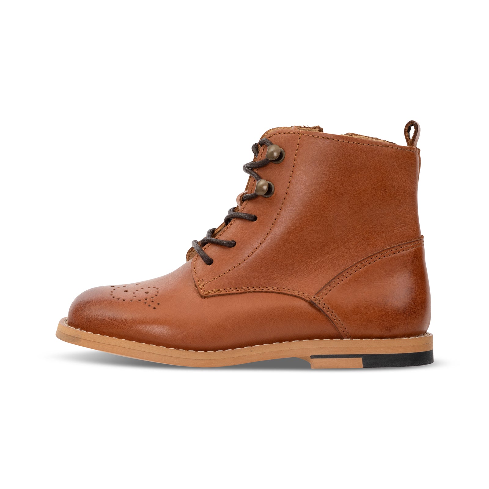 Buster Brogue Kids Boot Tan Burnished Leather