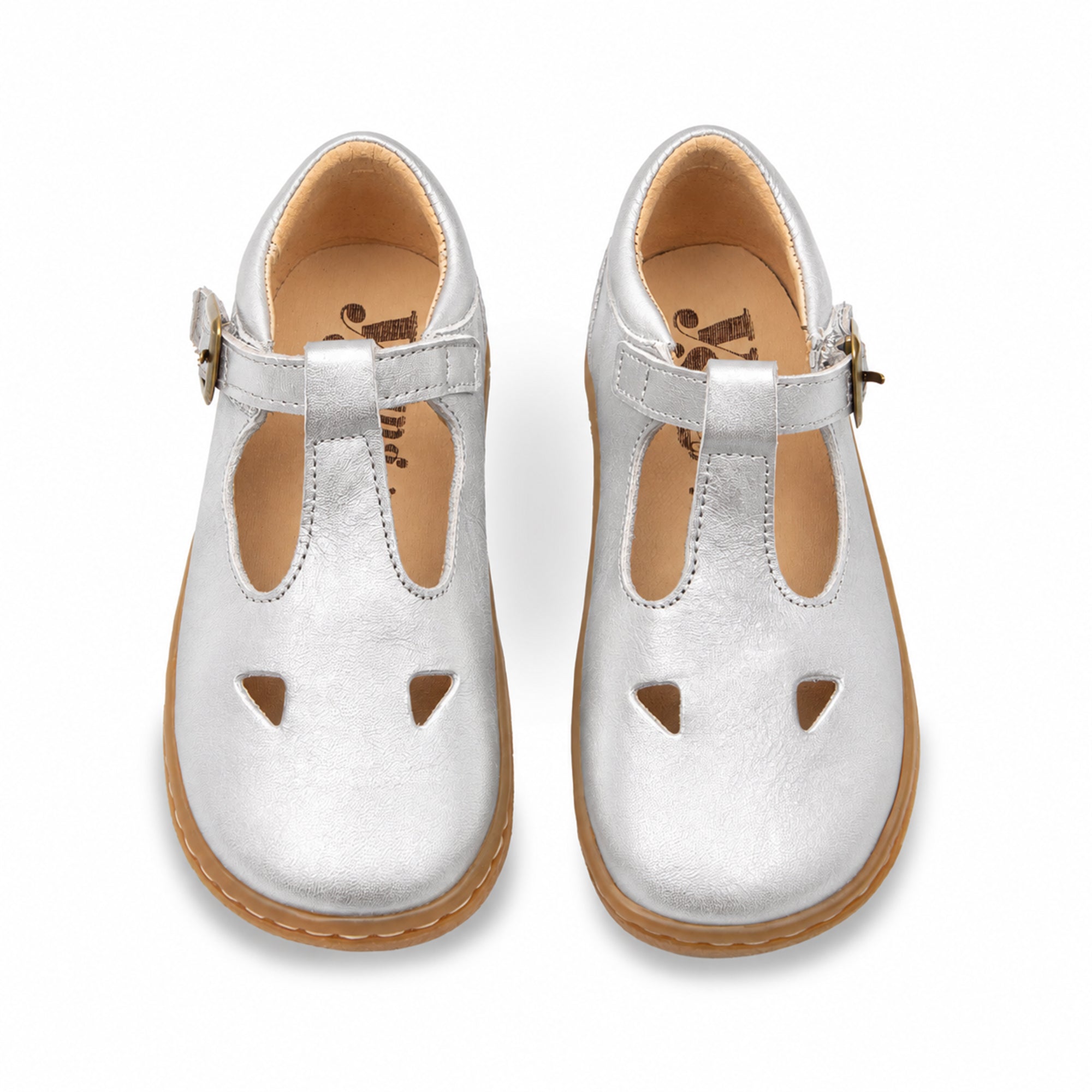 Darcey T-Bar Kinder Barfußschuh Navy Leder
