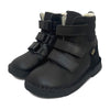 Ernest Kids Velcro Wool-Lined Boot Black Leather