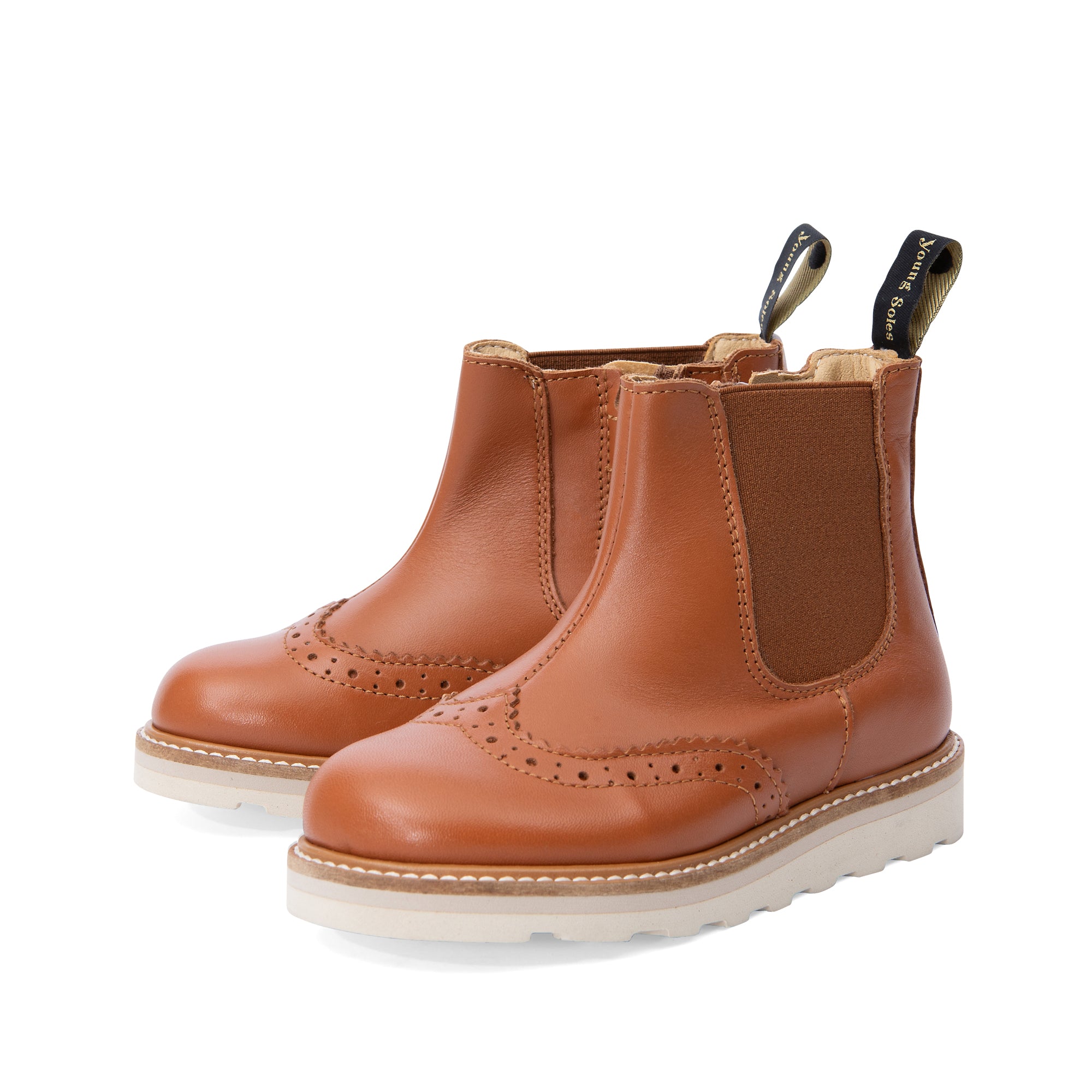 Francis Kinder Chelsea Boot Kastanienbraunes Leder
