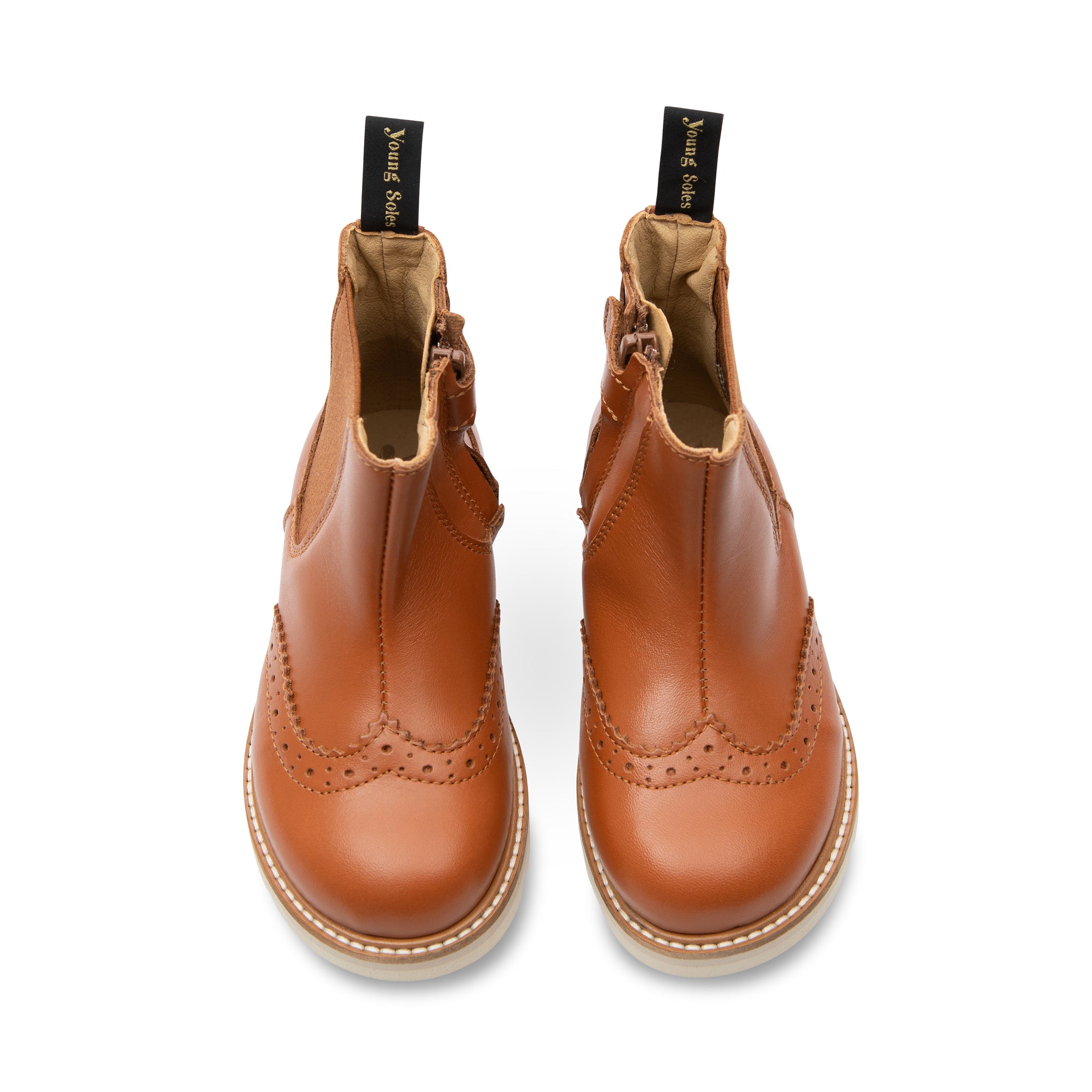 Francis Kinder Chelsea Boot Kastanienbraunes Leder