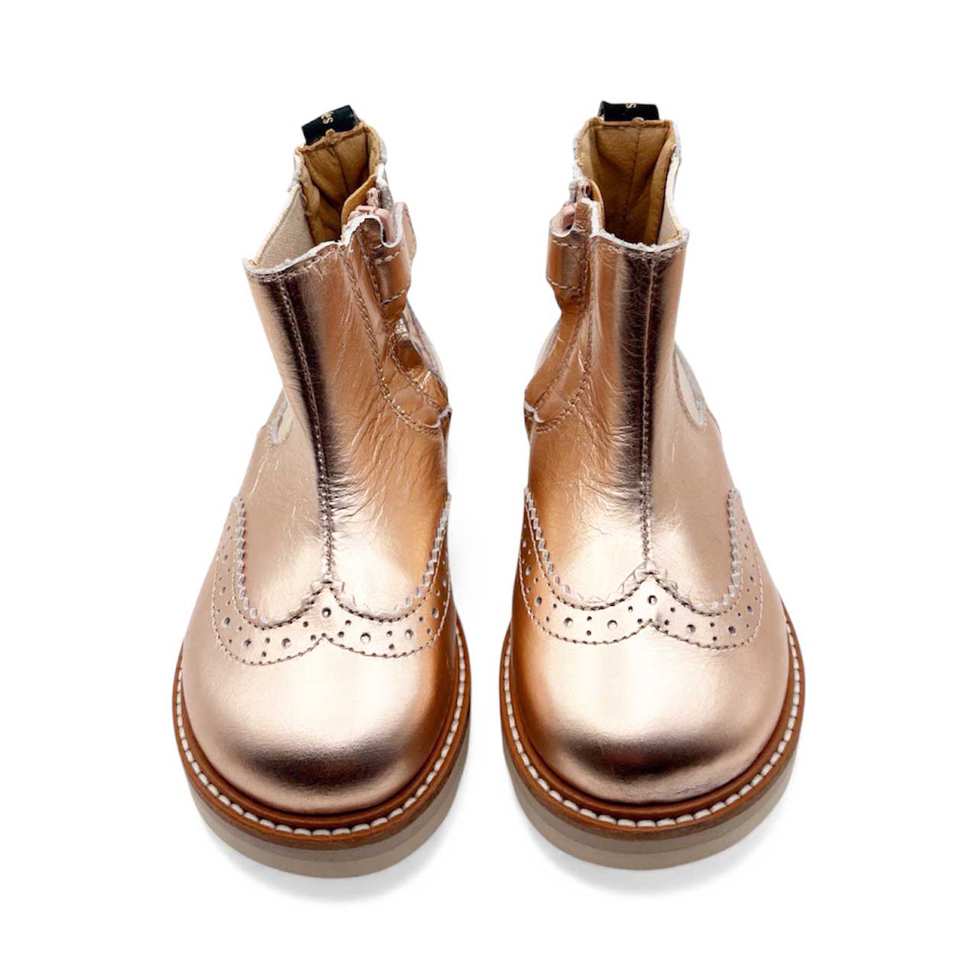 Francis Kids Chelsea Boot - Rose Gold Leather