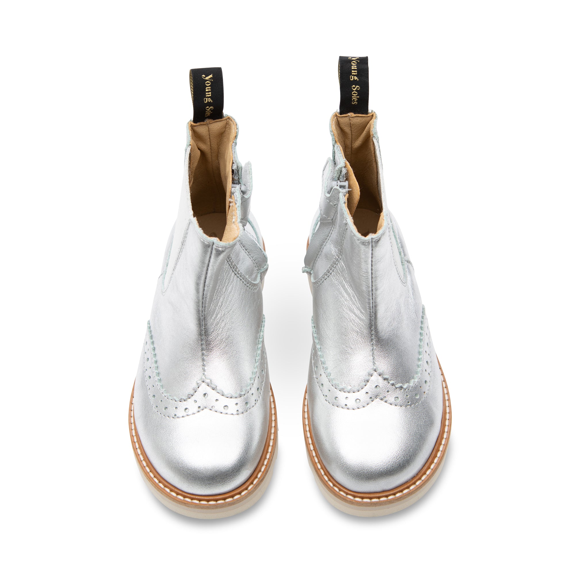 Francis Kids Chelsea Boot Silver Leather
