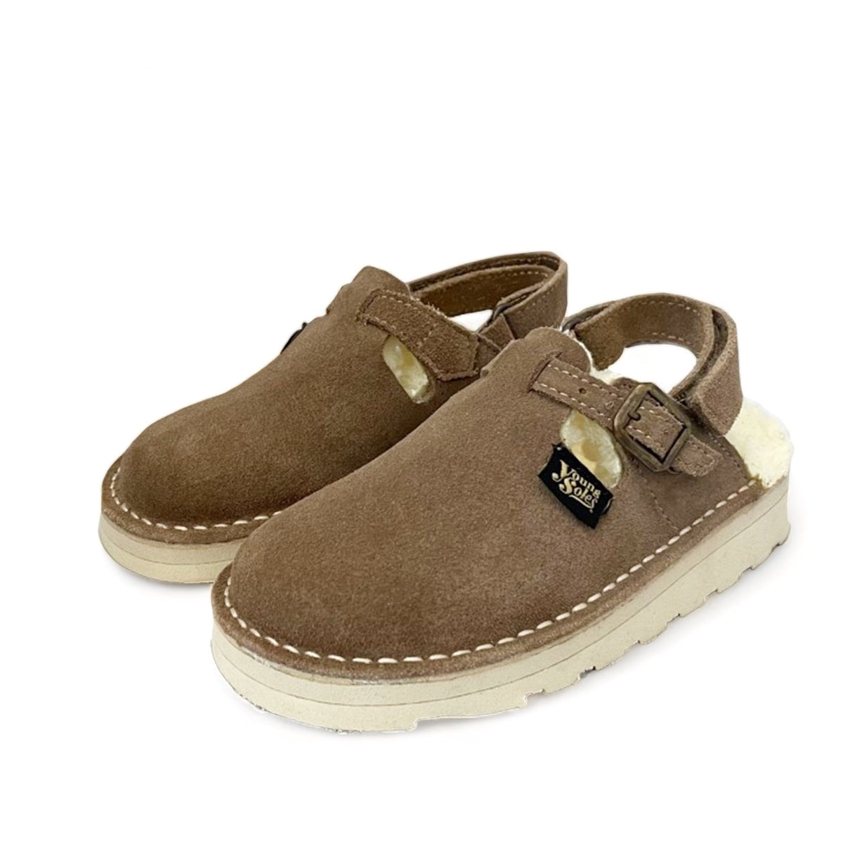 Heidi Wool Lined Clog Suede