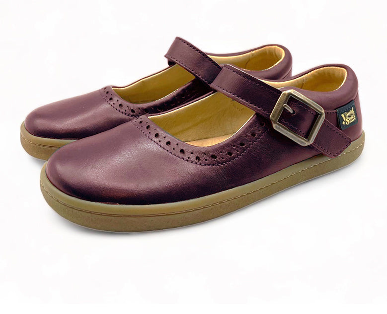 Holly Mary Jane Kinder Barfußschuh Marineblau Leder