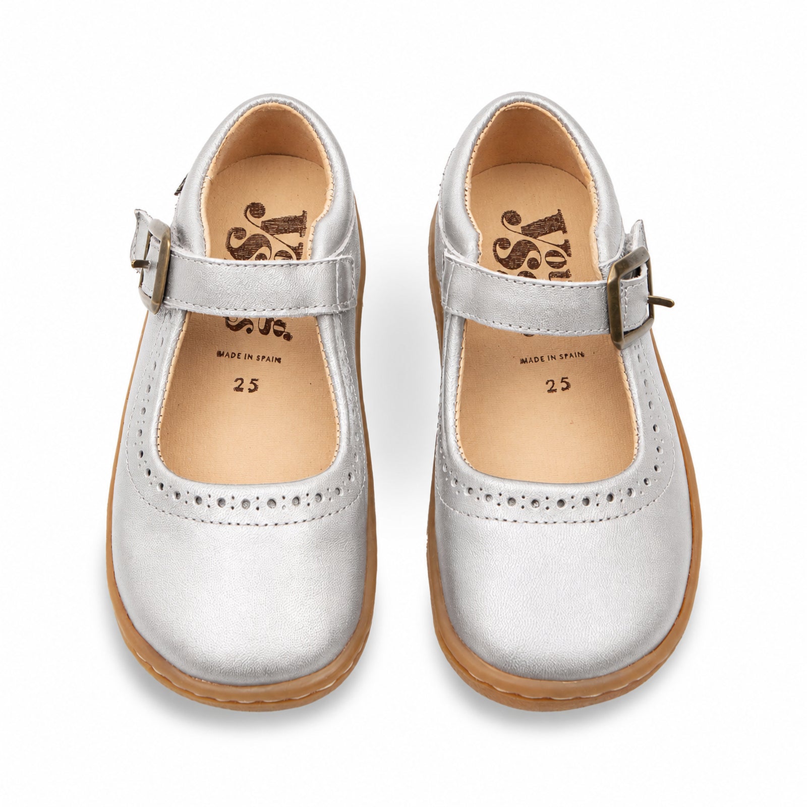 Holly Mary Jane Kids Barefoot Shoe - Silver Leather