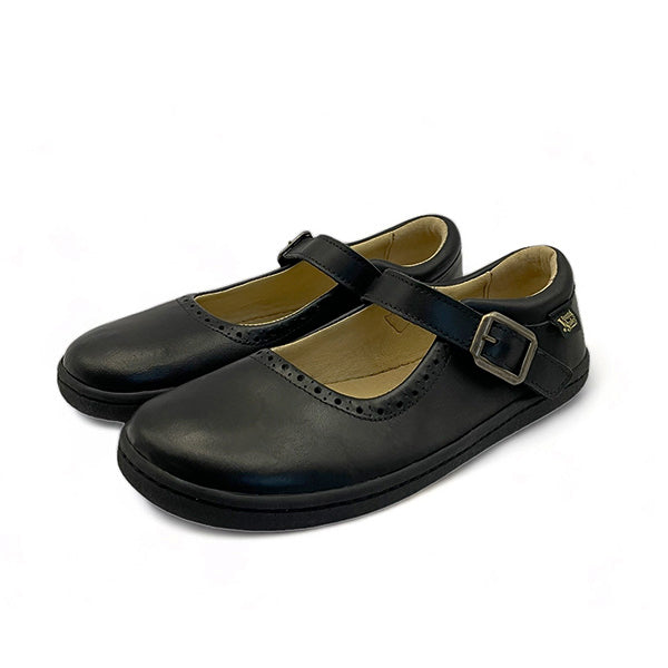 Holly Mary Jane Kinder Barfußschuh Marineblau Leder