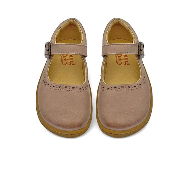 Holly Mary Jane Kids Barefoot Shoe Rose Leather Young Soles London