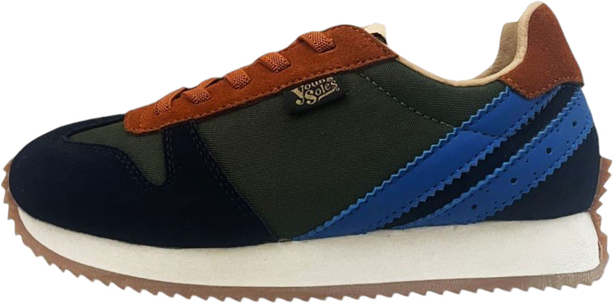 Keegan Kids Sneaker Multi-Block Sport Textile and Suede â Young Soles London