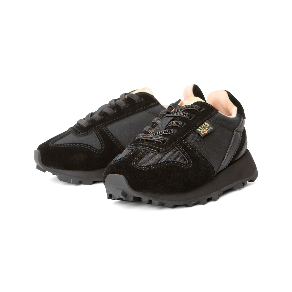 Keegan Retro Runner Trainer Textile Suede