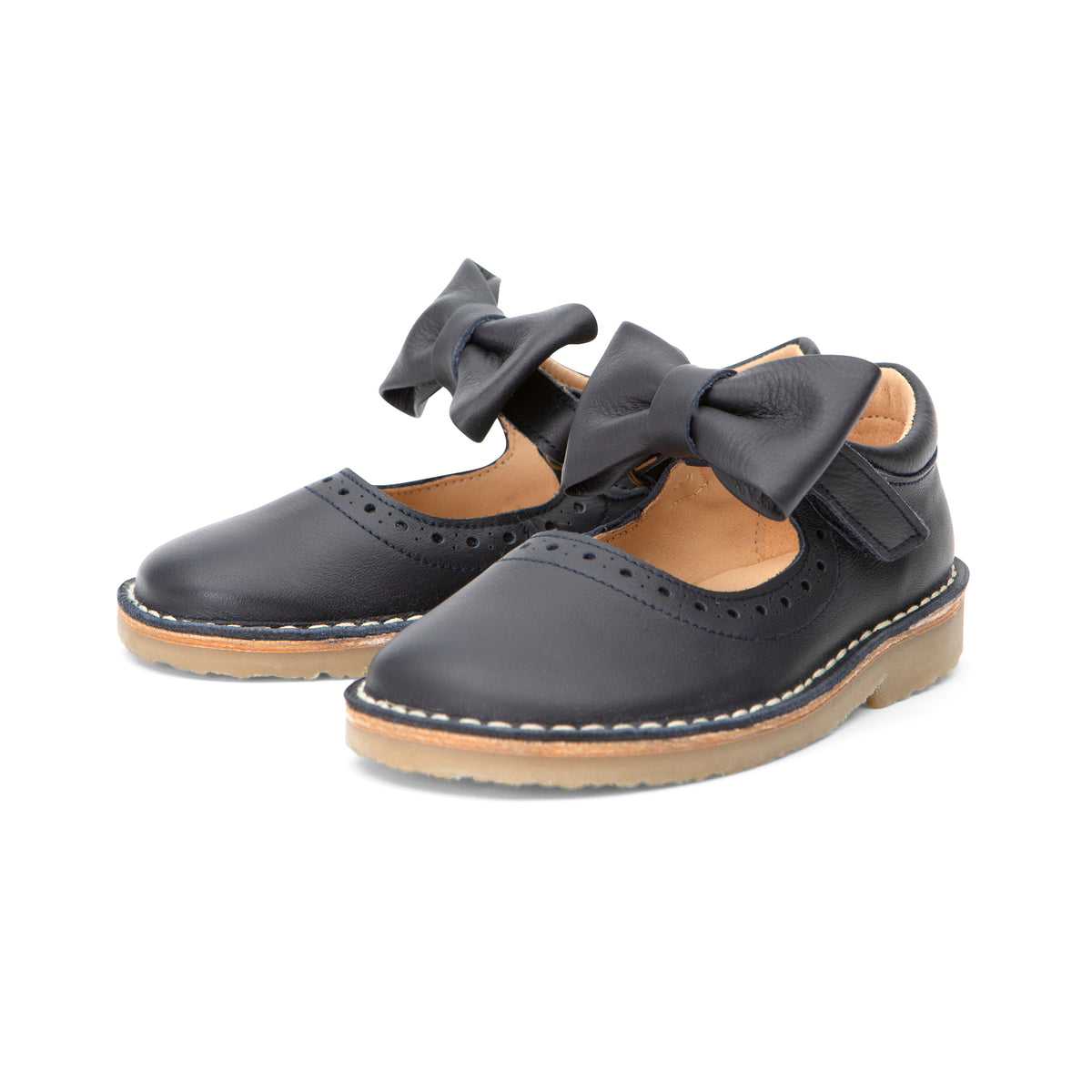 Martha Bow Mary Jane Shoe Leather