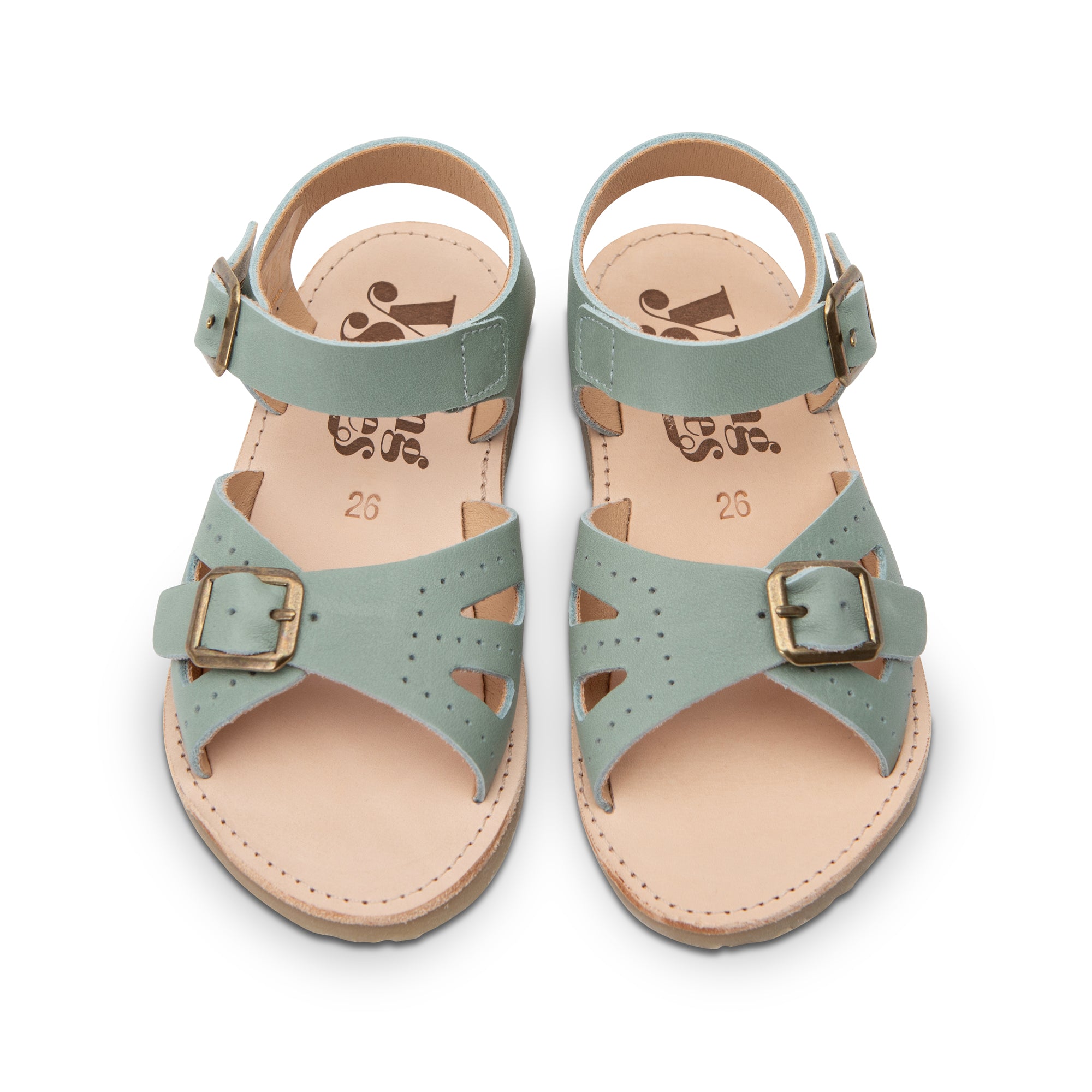 Pearl Kids Sandal Smokey Sage Leather
