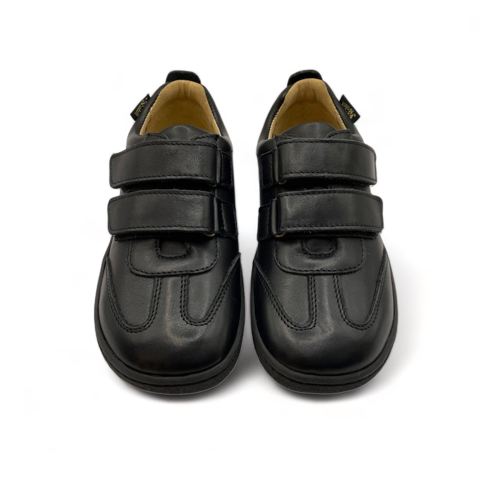 Pele Kinder Barfuß-Sneakers Marineblaues Leder