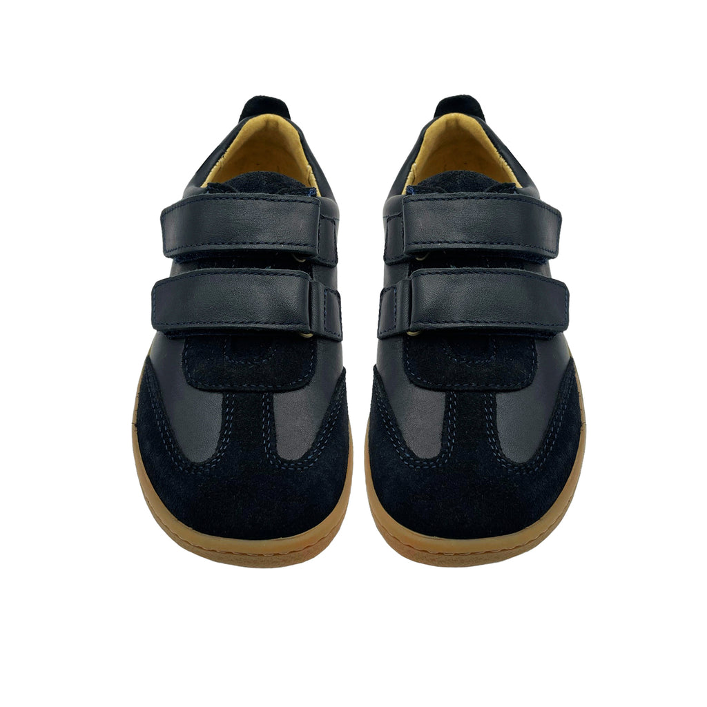 Pele Kids Barefoot Sneakers Navy Leather