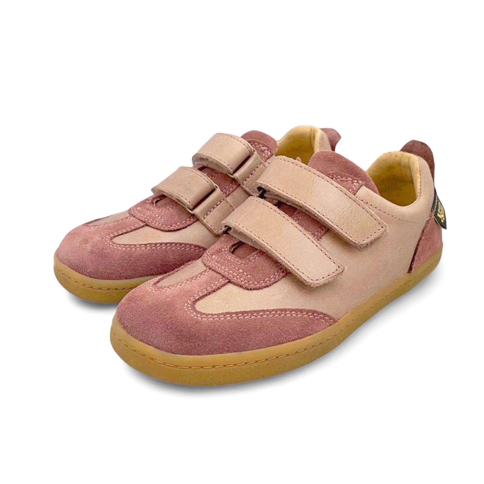 Pele Kinder Barfuß-Sneakers Rosa Leder