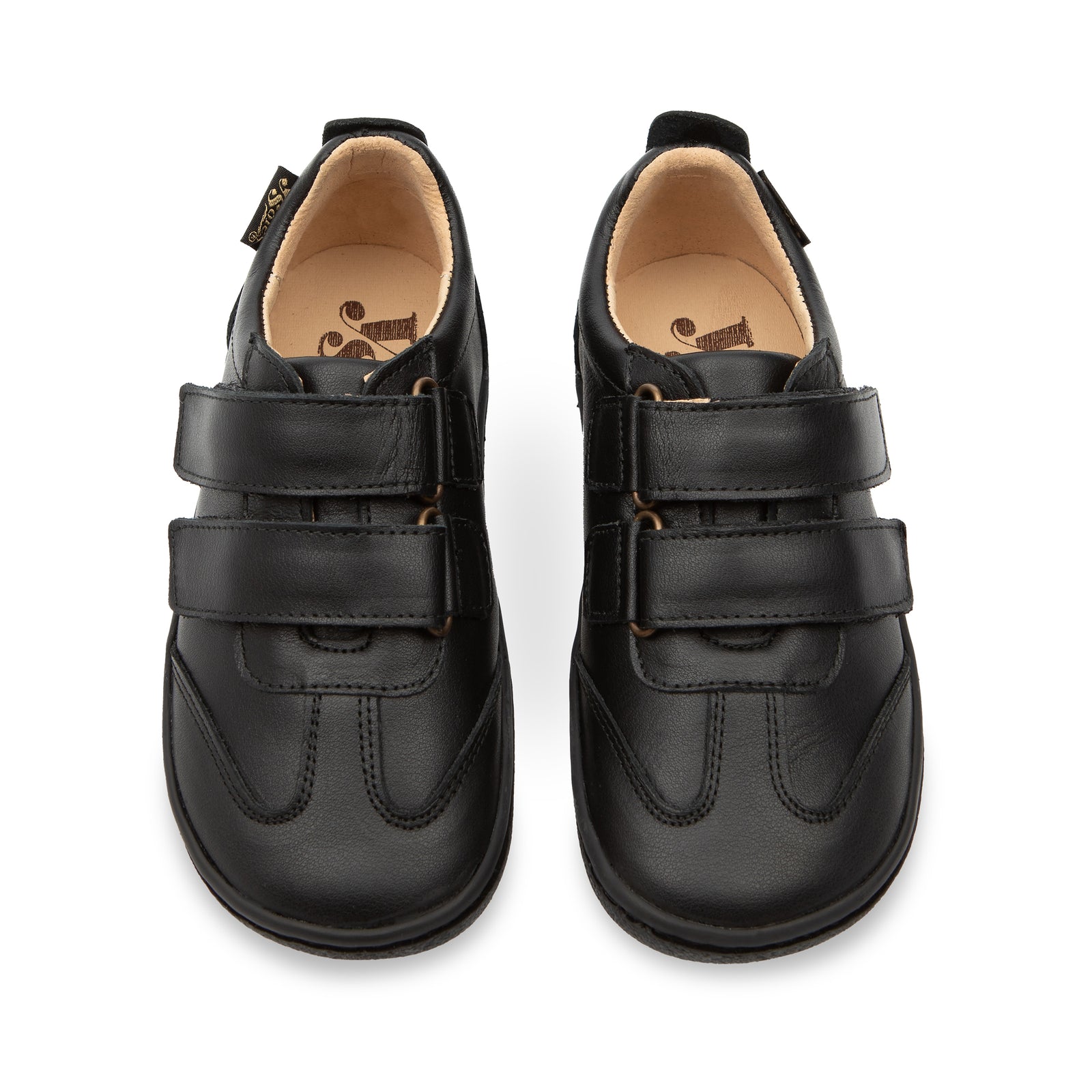Baskets pieds nus Pele Kids en cuir bleu marine