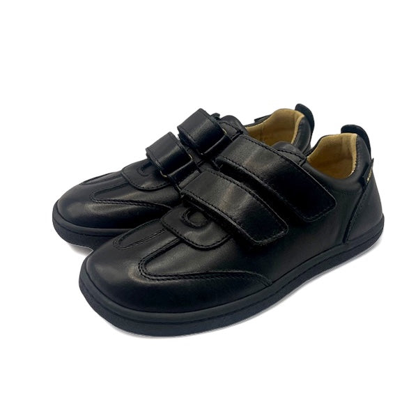 Pele Kinder Barfuß-Sneakers Marineblaues Leder