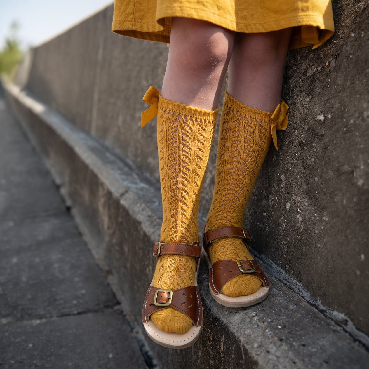 Rhonda Kids Barefoot Sandal - Cognac Leather