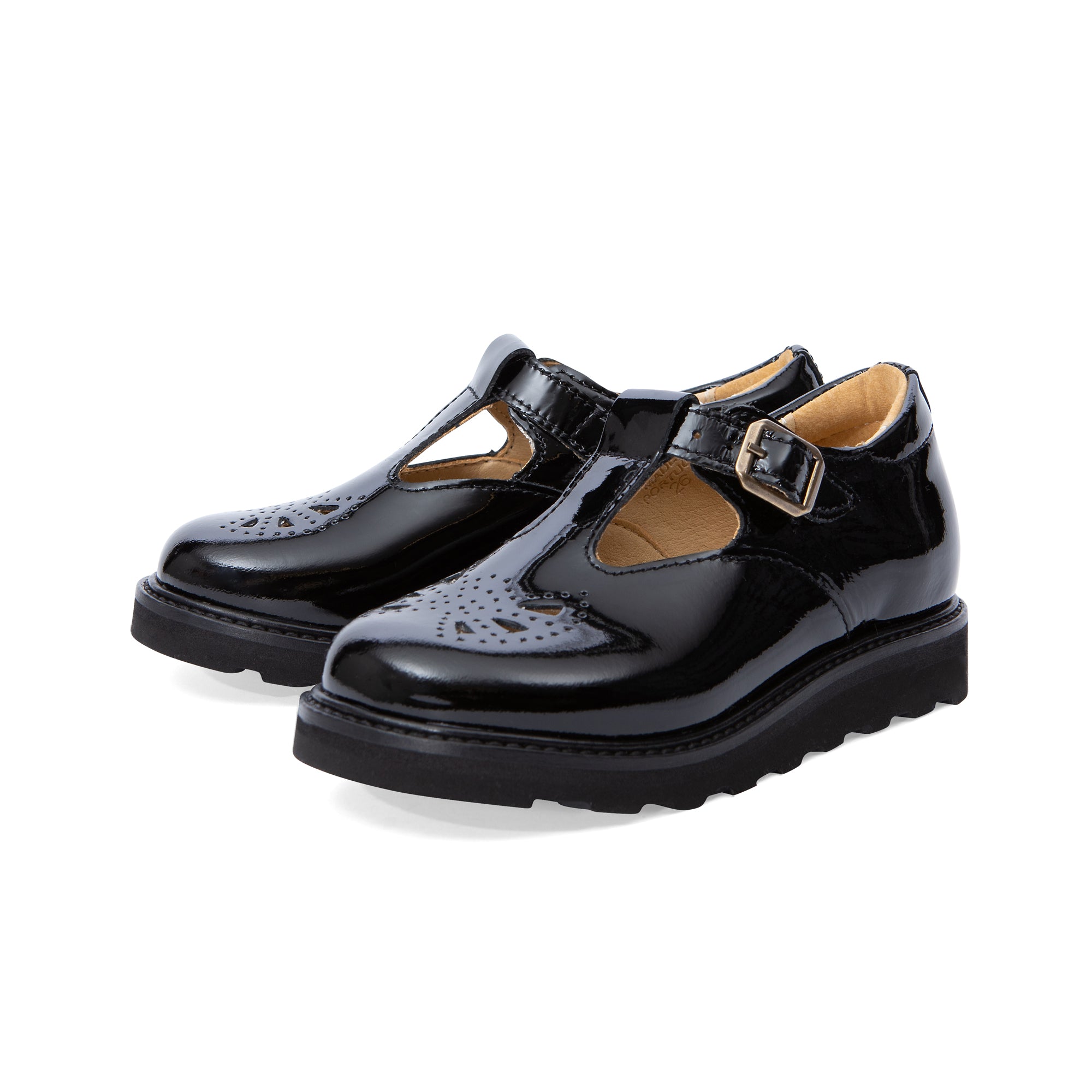 Rosie T-Bar Kids Shoe Black Patent (BTS) Leather