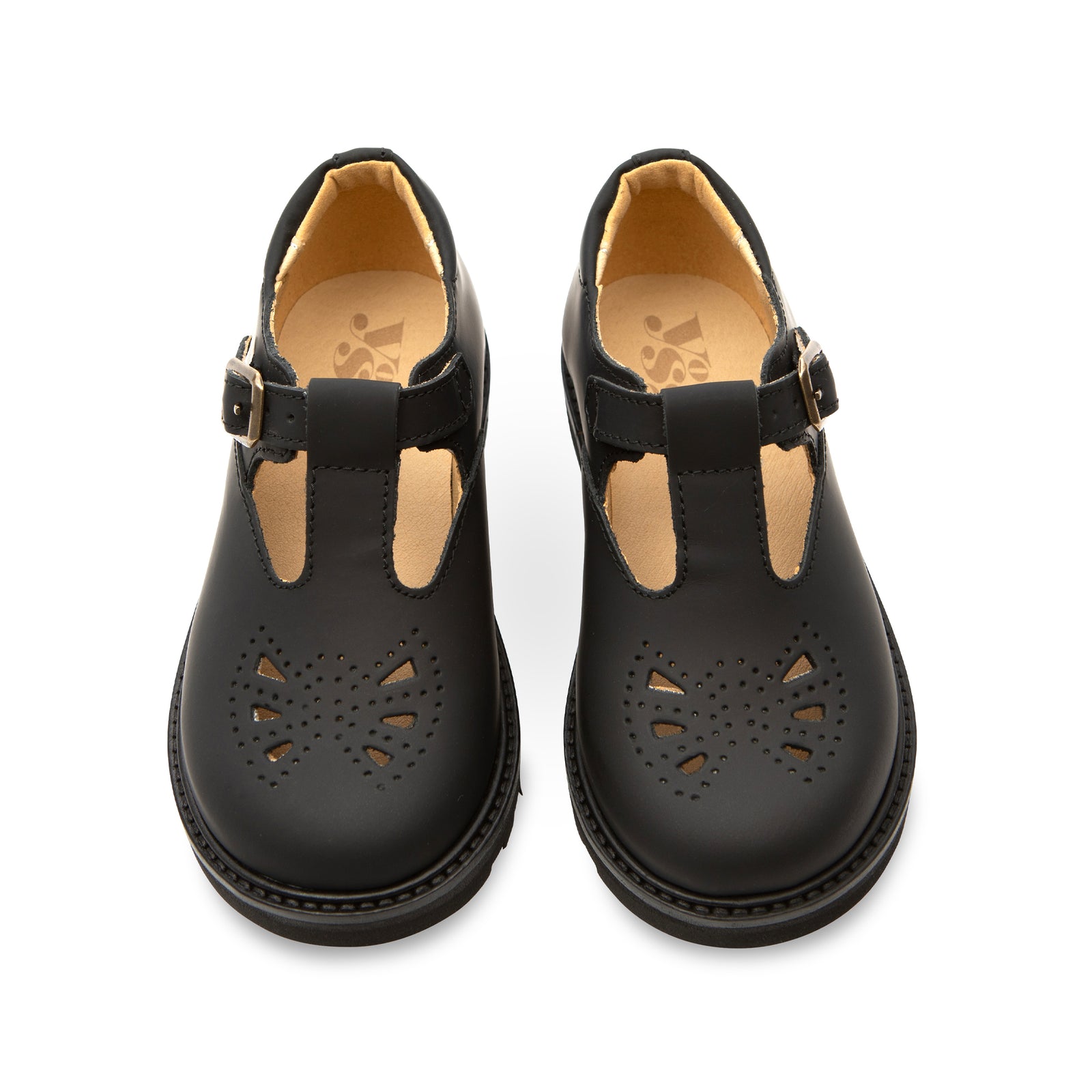 Rosie T-Bar Kinderschuh Schwarz (BTS) Leder