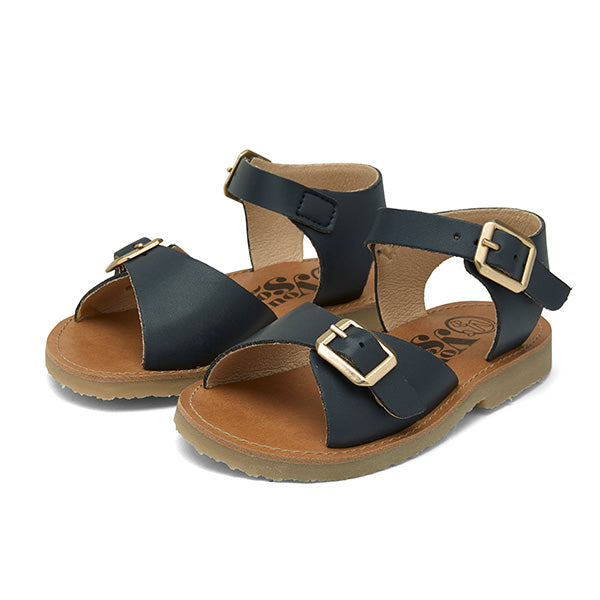 Sandale Sonny Vegan pour enfant en cuir synthétique bleu marine