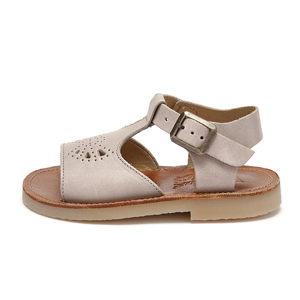 Belle T Bar Kids Sandal Mink Leather Young Soles London