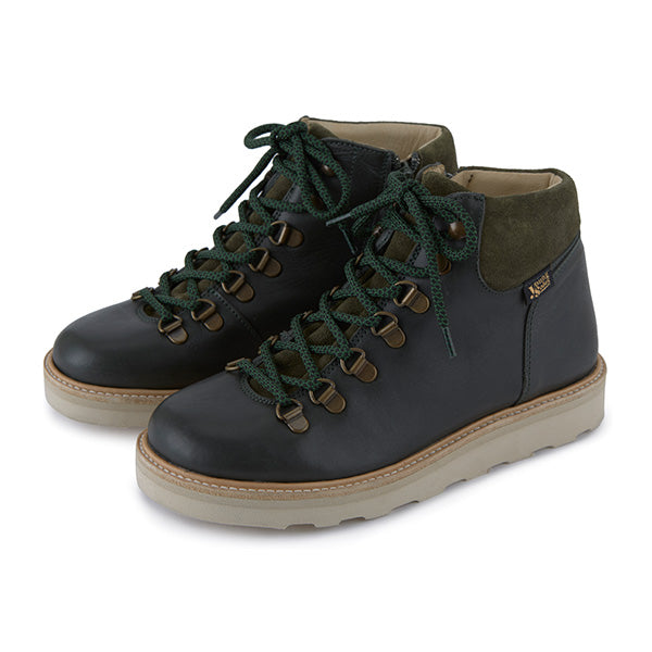 Eddie Ankle High Hiking Boot Hunter Green Leather