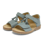 Flo Tassel Kids Sandal Smokey Sage Leather