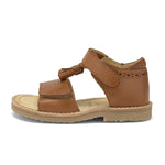 Flo Tassel Kids Sandal Tan Burnished Leather