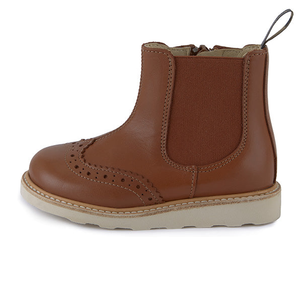 Francis Kids Chelsea Boot Chestnut Brown Leather