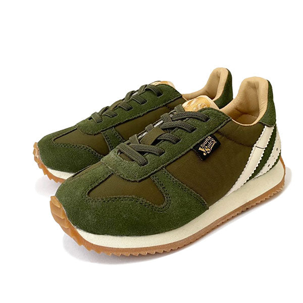 Keegan Retro Runner Trainer Textile Suede