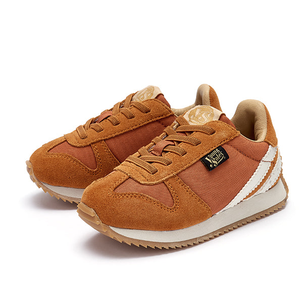 Keegan Sneaker Rust Textile Suede