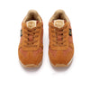 Keegan Kids Sneaker Orange Rust Textile and Suede