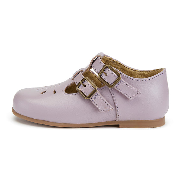 Lucy Velcro T-bar Kids Shoe Lilac Leather