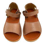 Mavis Velcro Kids Sandal Hazel Leather