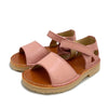 Mavis Velcro Kids Sandal Rose Pink Leather