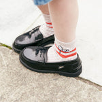Nicki Kids Loafer Black High Shine Leather