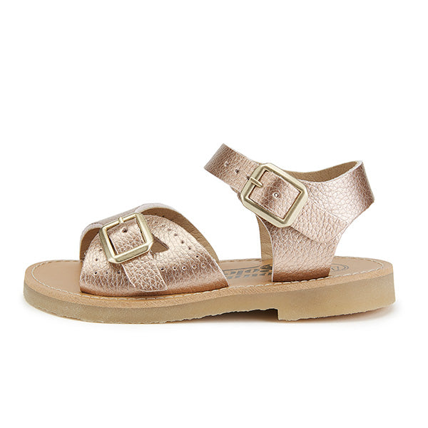 Pearl Vegan Kids Sandal Rose Gold Synthetic Leather