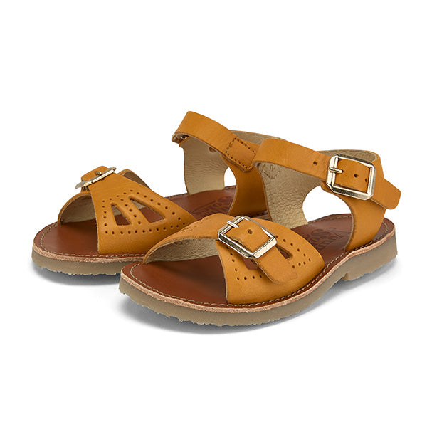 Pearl Kids Sandal Mustard Leather