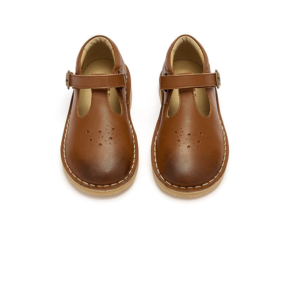 Tory Youth Vegan Oxford Tap Shoe (Caramel)