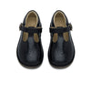 Penny Velcro T-Bar Kids Shoe Black Leather