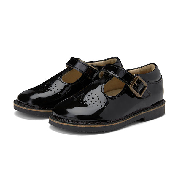 Penny T-Bar Kids Shoe Black Patent Leather