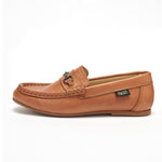 Ricki Kids Snaffle Loafer Tan Burnished Leather