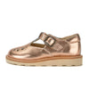 Rosie T-Bar Kids Shoe Rose Gold Leather