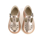 Rosie T-Bar Kids Shoe Rose Gold Leather