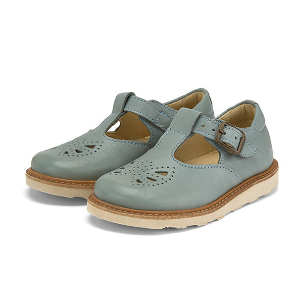 Rosie T Bar Shoe Smokey Sage Leather